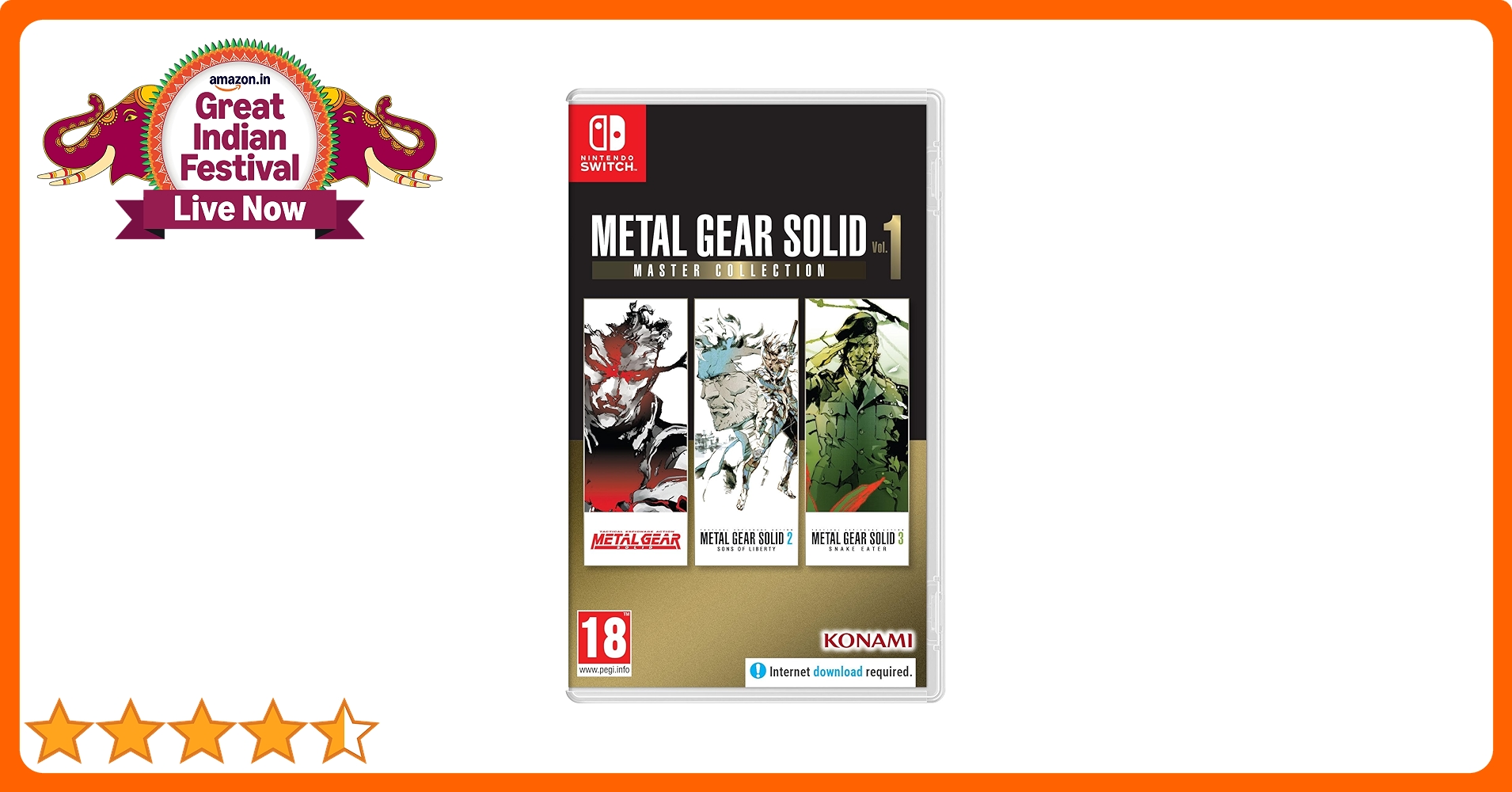 Metal Gear Solid Master Collection Vol. 1 Switch : Amazon.in